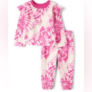 Pink Tie-Dye Kids Pajamas